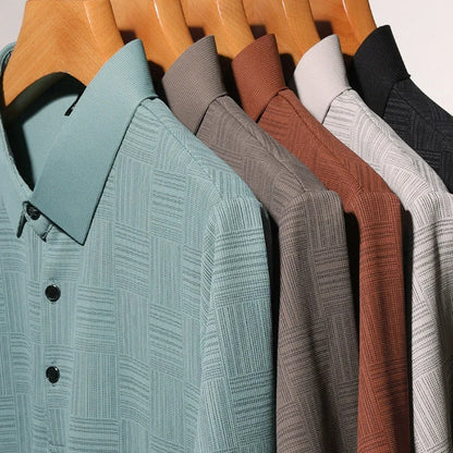 Designer Print Business Casual Short-sleeved Polo Shirt