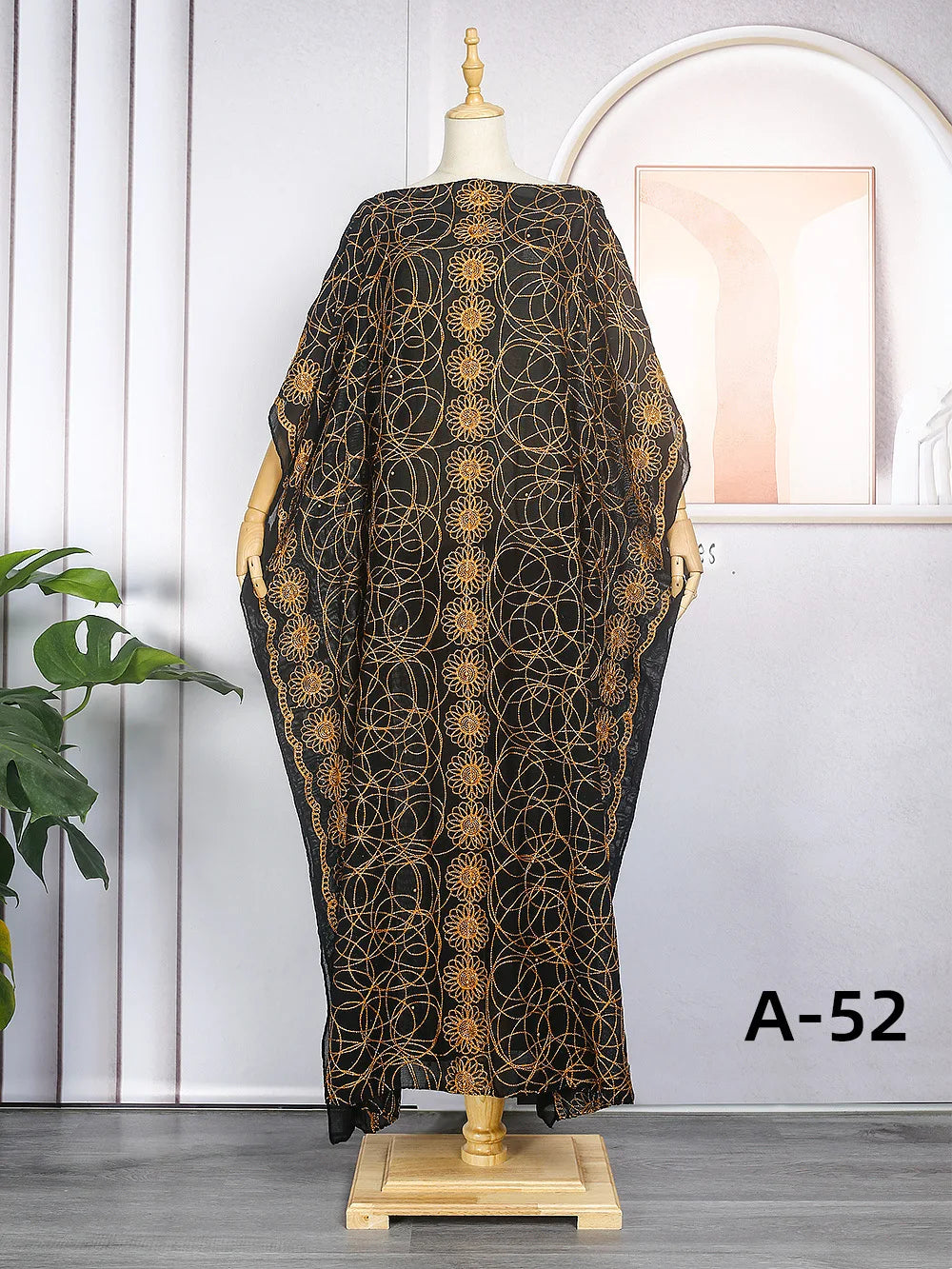 Muslim Chiffon Maxi Kaftan Dress
