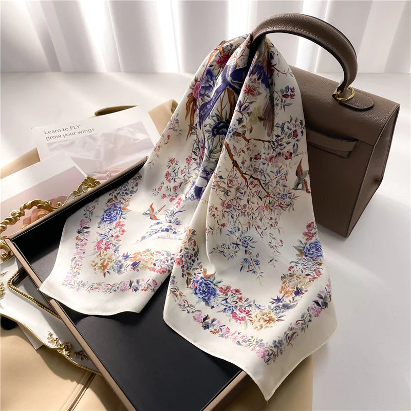 Printed Pashmina Silk Scarf