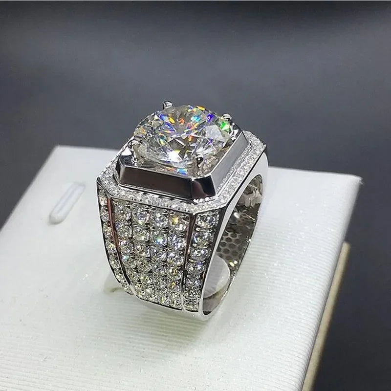 925 Sterling Silver 2ct Simulated Diamond Ring