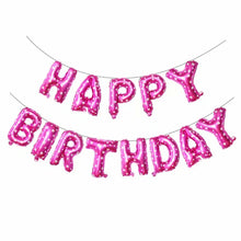 13pcs Happy Birthday Decoration Balloons Pink Blue Letter Foil Ballons Set Birthday Party Decor Air Globos Balony Anniversaire