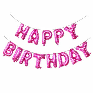 13pcs Happy Birthday Decoration Balloons Pink Blue Letter Foil Ballons Set Birthday Party Decor Air Globos Balony Anniversaire