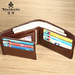 Genuine Leather Original Tri-Fold Wallet