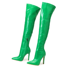 11CM Thin High Heel Over-the-Knee Side Zipper Boots