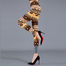 Black and White Rhombus Print Leggings