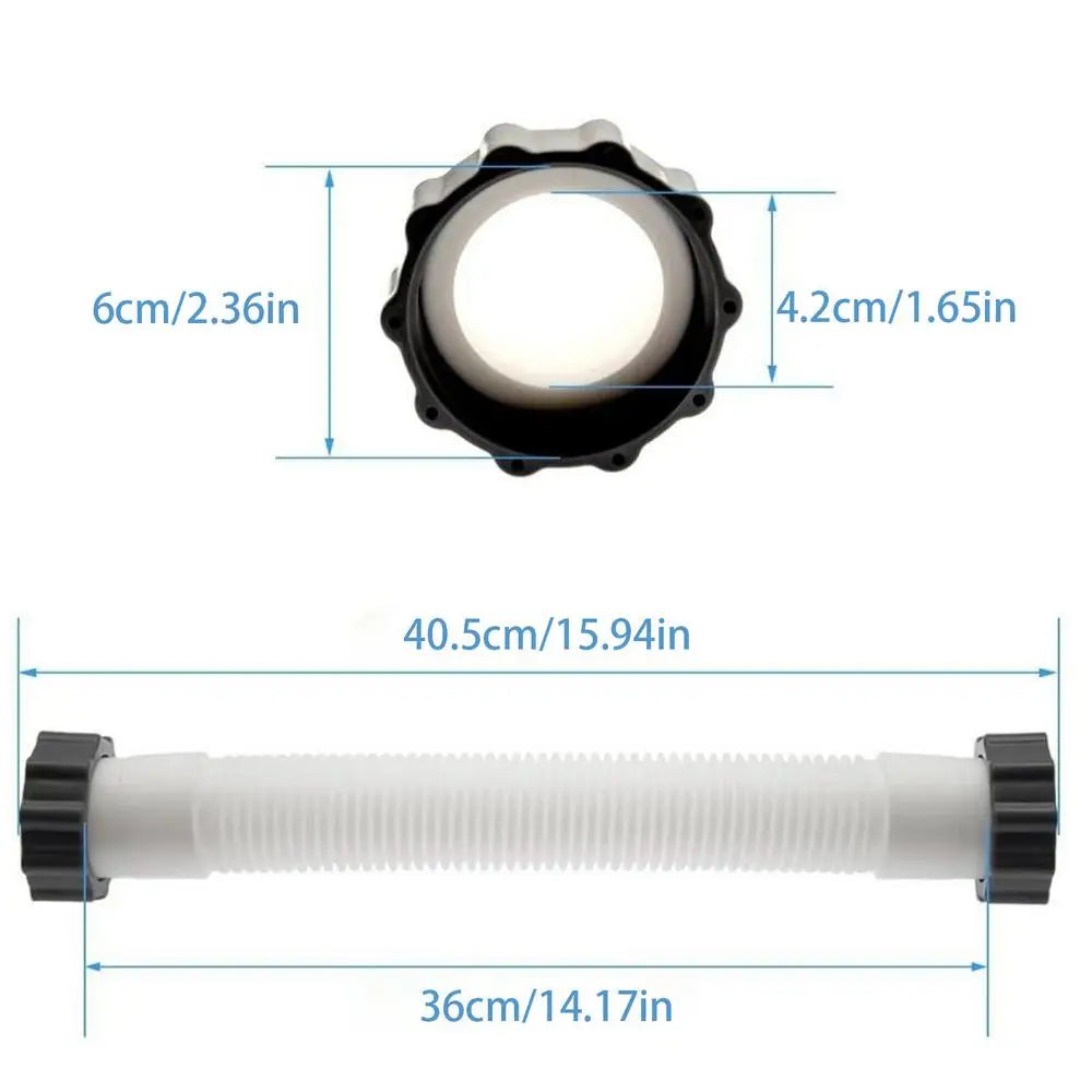 Pool Pump Hose Quick-Connect Flexible Replacement Hose
