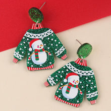 YAOLOGE Fun Innovative Christmas Elements Earrings