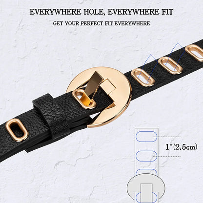 Maikun Adjustable Hole Alloy Pin Buckle Belt 