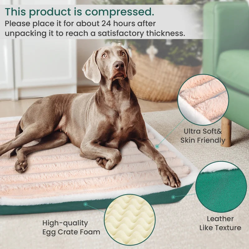 Washable Dog Bed Mat with Zipper