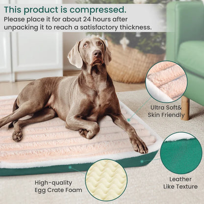 Washable Dog Bed Mat with Zipper