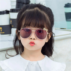 Metal Frame Fashion Girl's Sunglasses