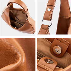 Genuine Leather Underarm Shoulder Bag