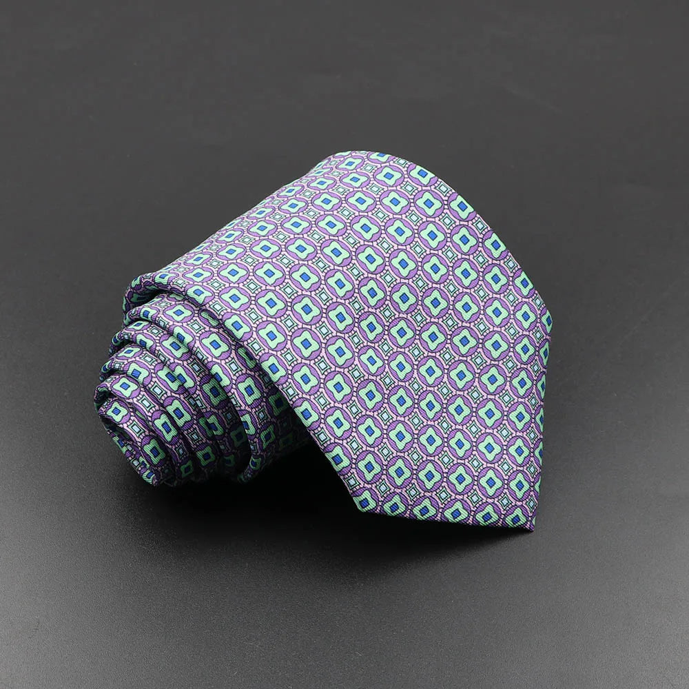 Silk 7.5cm Soft Colorful Novelty Necktie