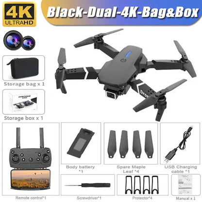E88 4K Wide-Angle HD 1080P Camera WiFi FPV Height Hold Foldable RC Drone