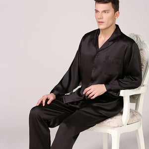 Satin  Cozy Soft Long Sleeve Pajama Set