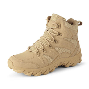 HIKEUP Leather Hiking Tactical Shoes