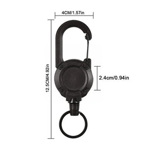 Automatic Retractable Wire Rope Anti-theft Tactical Keychain