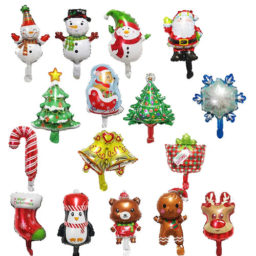 10pcs Christmas Aluminum Foil Balloons