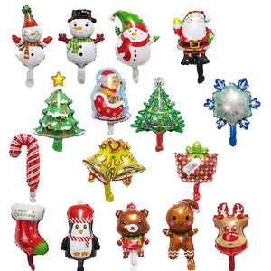 10pcs Christmas Aluminum Foil Balloons