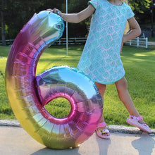 32inch Rainbow Gradient Number Foil Balloons