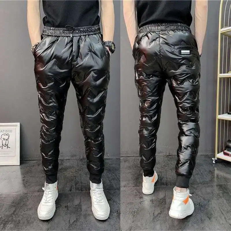 Shiny Thick Warm Sweatpants