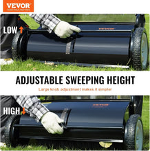 26" Leaf & Grass Push Lawn Sweeper