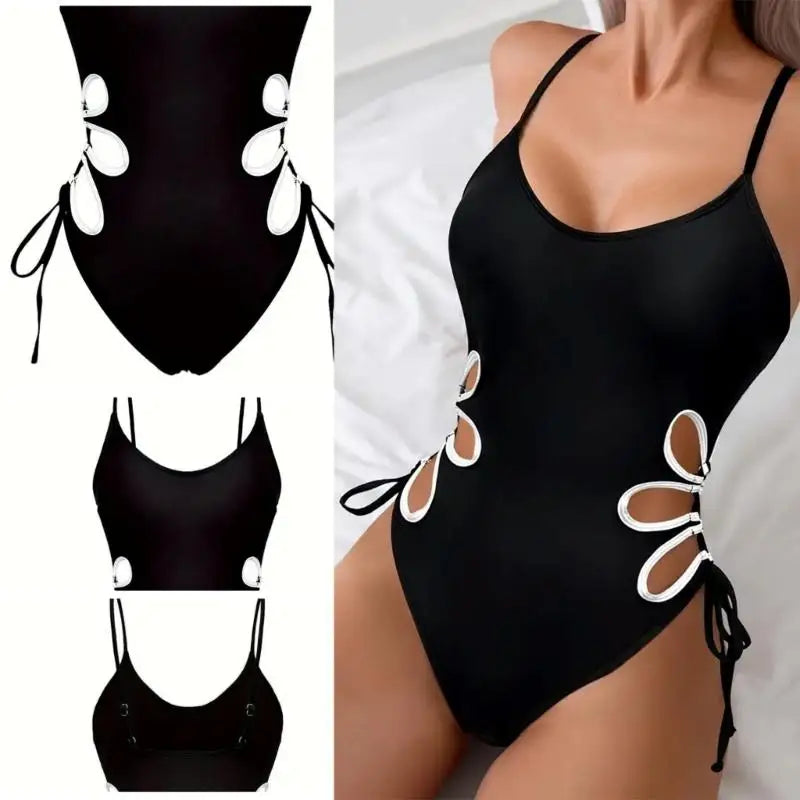 X7JD Cutout One-piece Bathing Suit