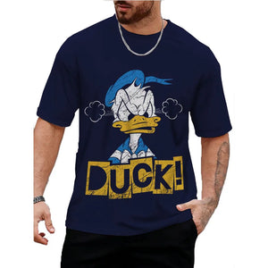 Duck Print Trendy T-shirt