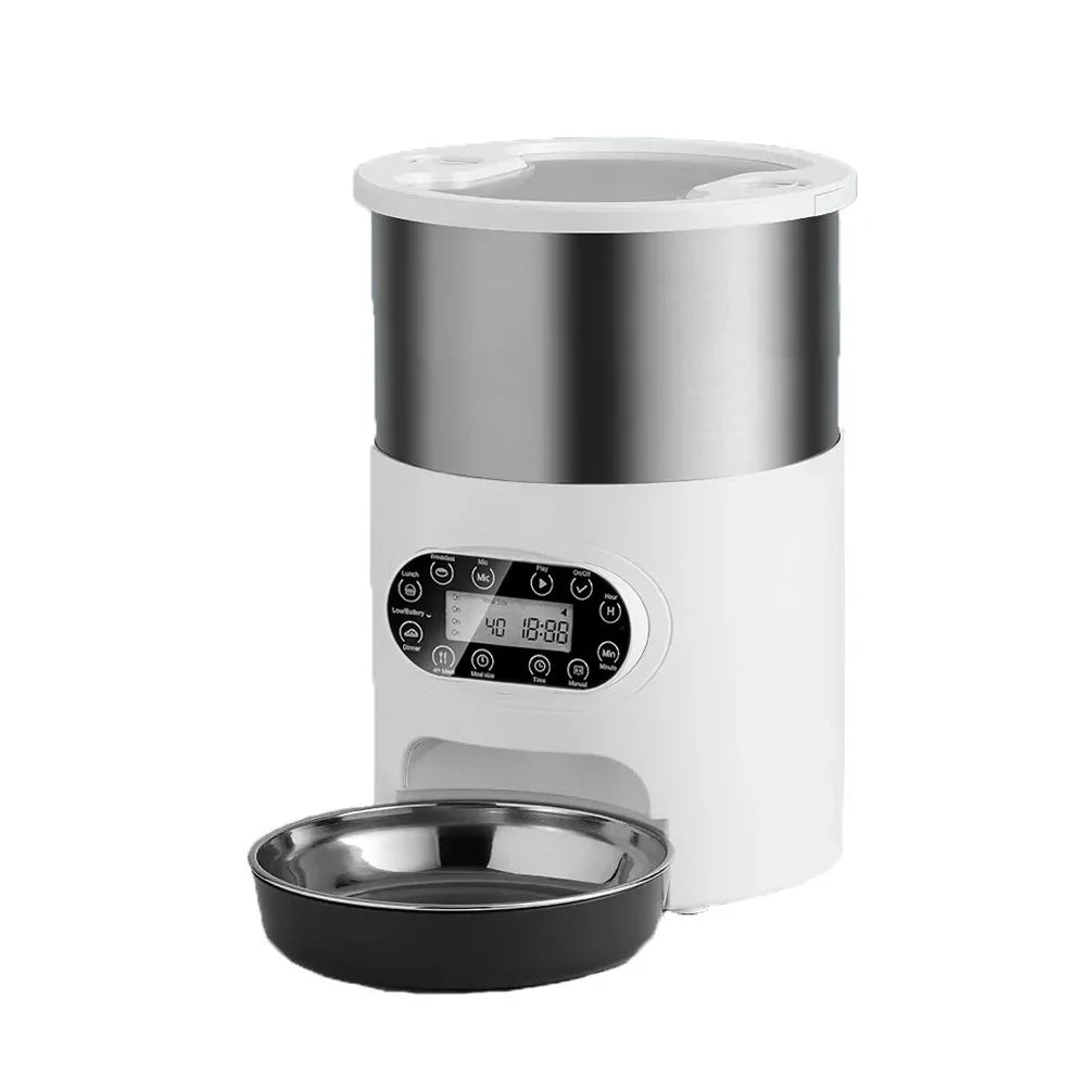 Cat Timing Smart APP Stainless Steel Double Meal Cat Feeder