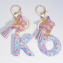 A-Z Dreamy Sequin Letters Keychain