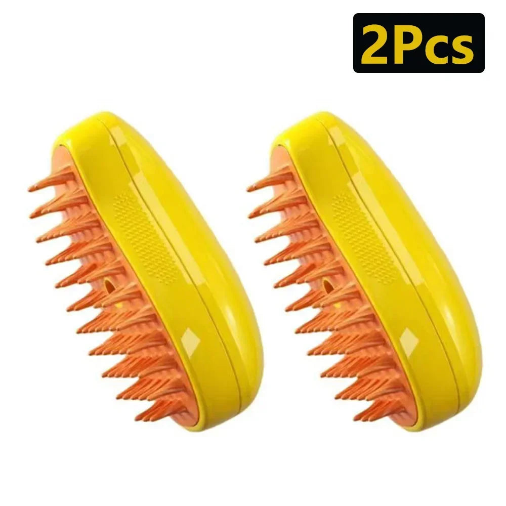 3 in 1 Steam Brush Steamy Built-in Electric Spray Hair Removal Comb