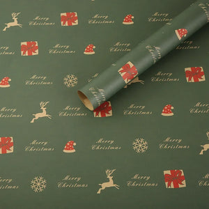 12 Sheets 75*50CM Christmas Kraft Paper
