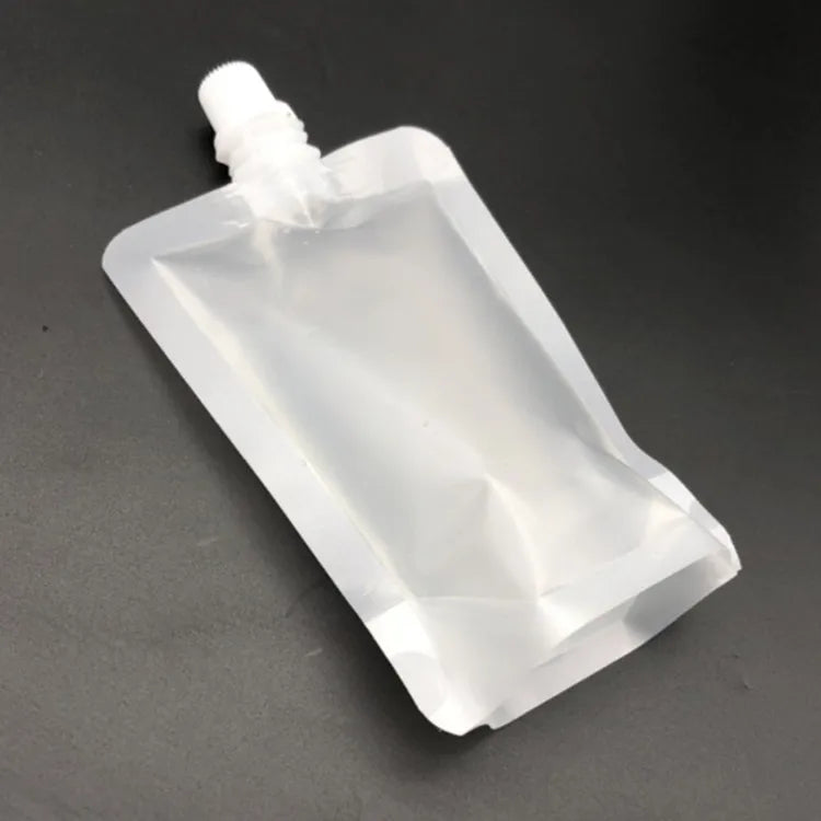 100PCS 30ML~500ML Stand-up Frosted Plastic Suction Nozzle Bag