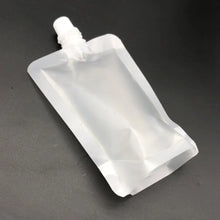 100PCS 30ML~500ML Stand-up Frosted Plastic Suction Nozzle Bag