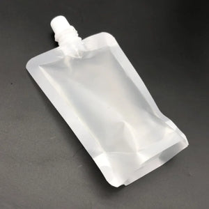 100PCS 30ML~500ML Stand-up Frosted Plastic Suction Nozzle Bag