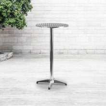 23.25" Round Aluminum Indoor-Outdoor Bar Height Table