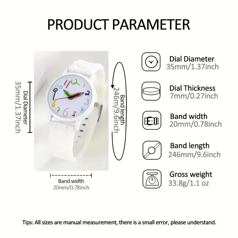 Little Fresh Jelly Silicone Quartz Watch