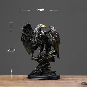 Bronze Resin Collectible Decorative Eagle Statue