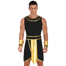 Egyptian Pharaoh King Costume with Cuffs Snake Head Hat