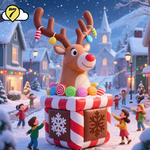 10FT Giant Christmas inflatable Santa Claus with Rocket
