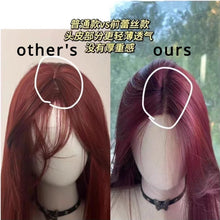 Red Long Straight Lace Front Wig