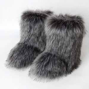 Fluffy Faux Fur Boots