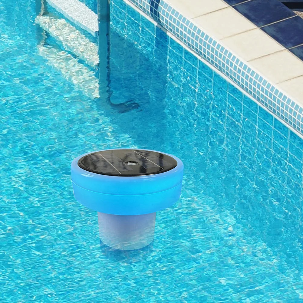 Solar Pool Water Clarifier Ionizer  Adjustable Chemical Delivery Anti-Sinking