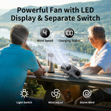 Socoolfan 14500mAh Portable Waist Hanging Dual Air Vents Fan