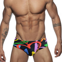 Colored Hearts Slim Fit Swimming Briefs