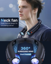 Portable Personal Rechargeable Double Switch Hands Free 6 Speed Neck Fan