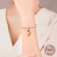 Golden Series 925 Sterling Silver Charm Bracelet