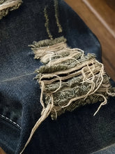 Men's Ripped Designer Print Slim Jeans