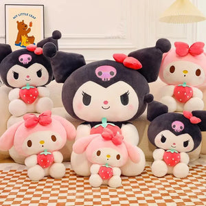 Sanrio Strawberry Kuromi Plush Toy