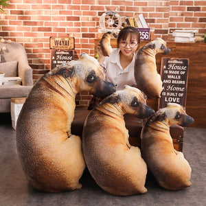 Creative Funny 3d Simulation Dog Throw Pillow Plush Toy